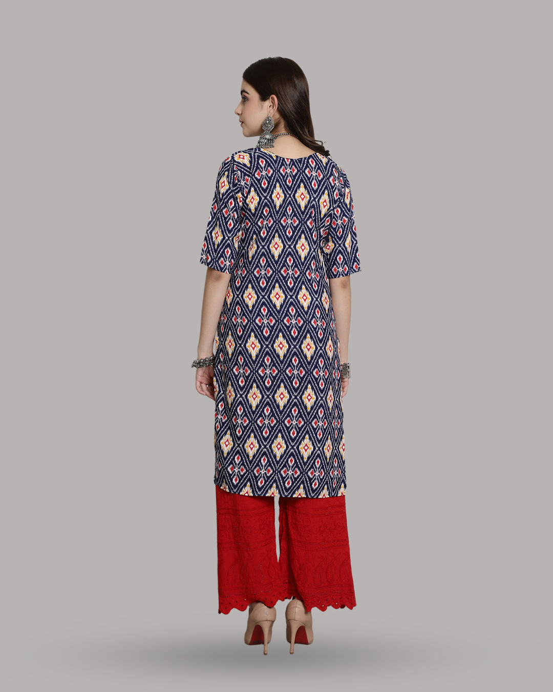 Vibrant Trio Printed Kurta 