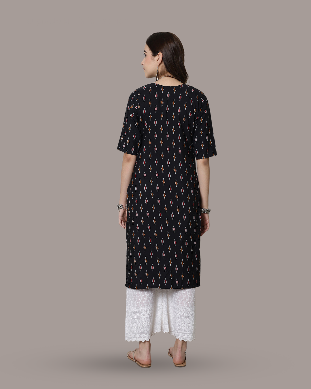 Black Beauty Printed Kurta 