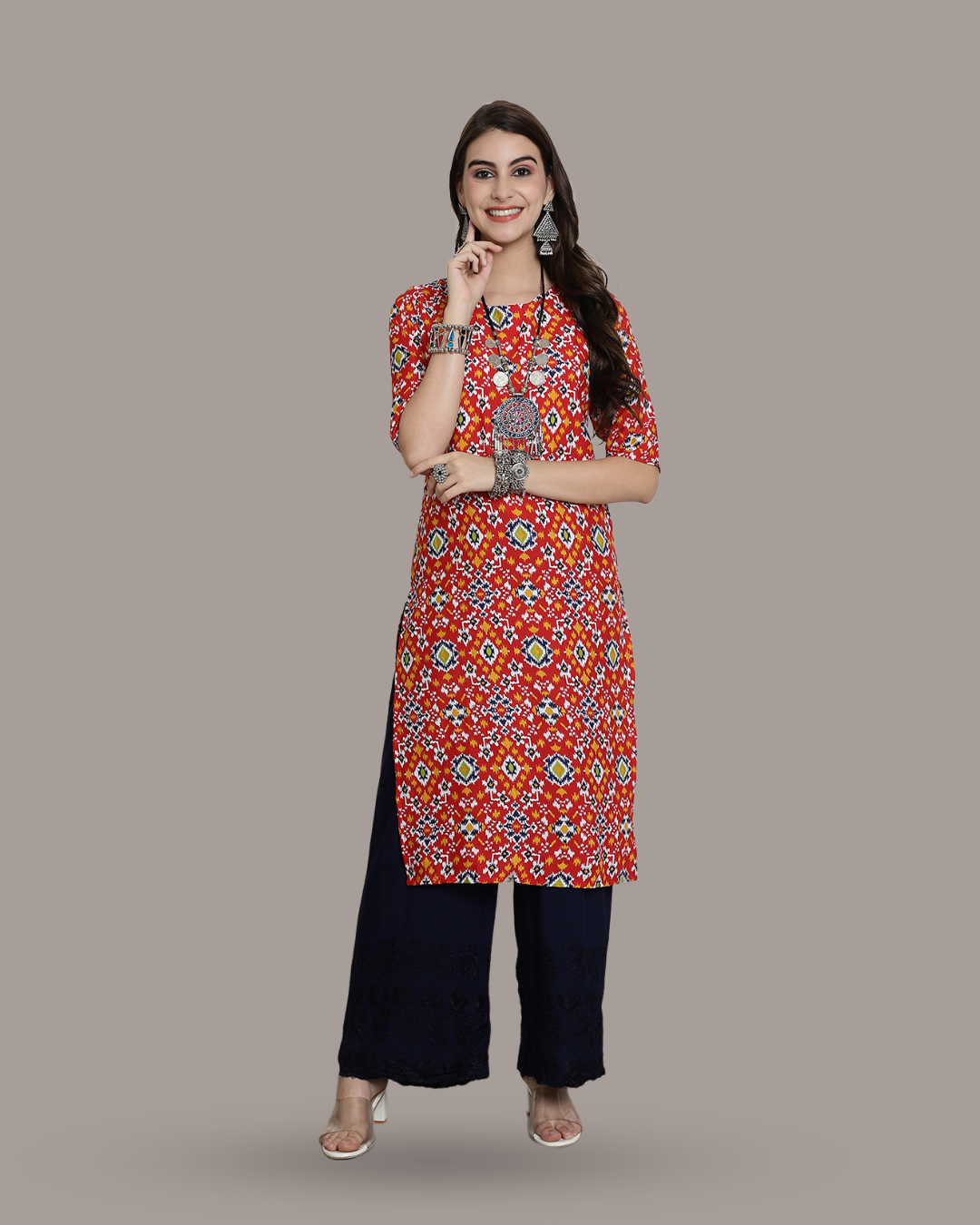 Colorburst Print Kurta 