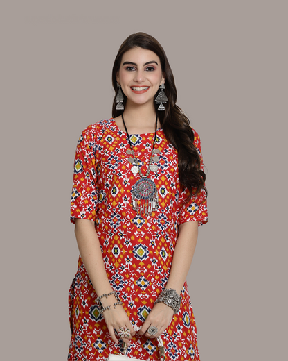 Colorburst Print Kurta 