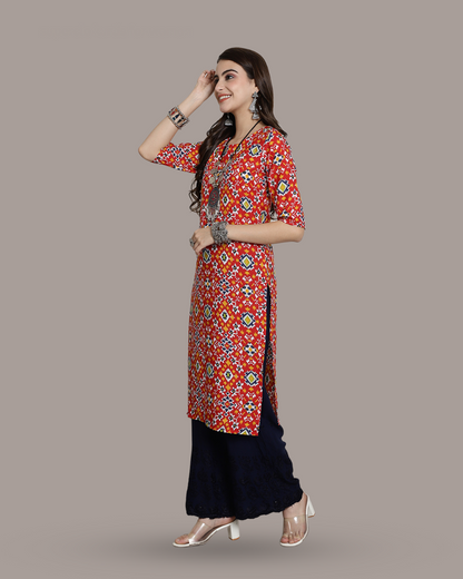 Colorburst Print Kurta 