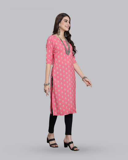 Blush Bloom Printed Kurta 