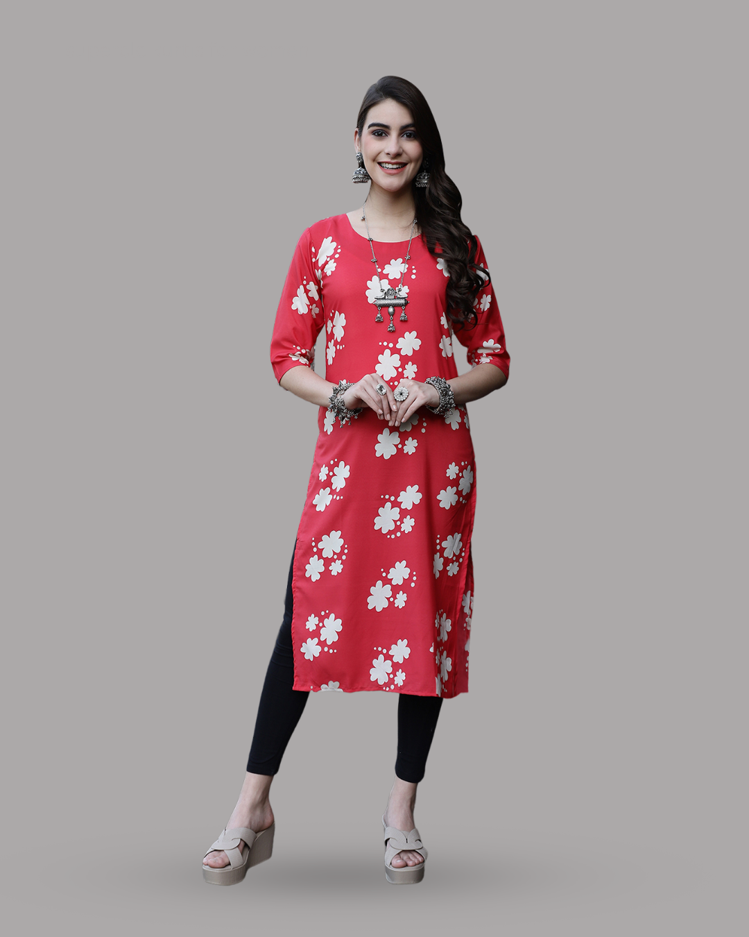 Cherry Blossom Printed Kurta 