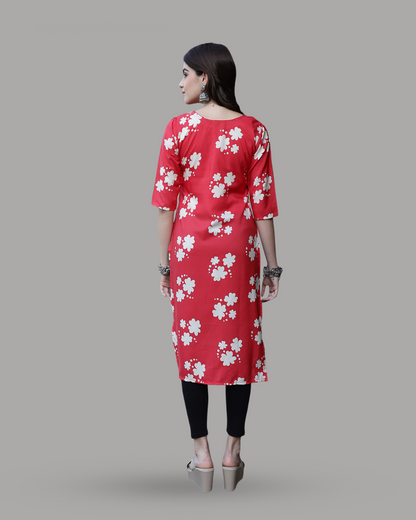 Cherry Blossom Printed Kurta 