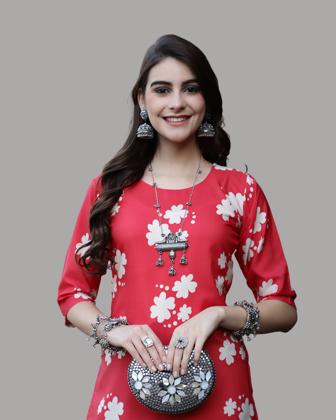 Cherry Blossom Printed Kurta 