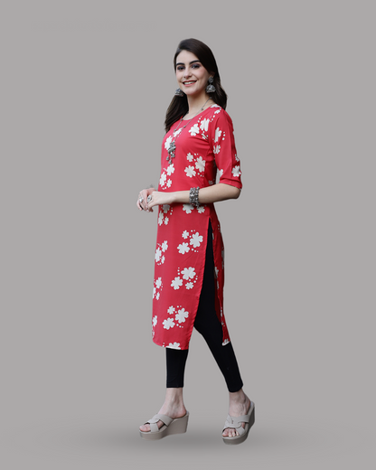 Cherry Blossom Printed Kurta 