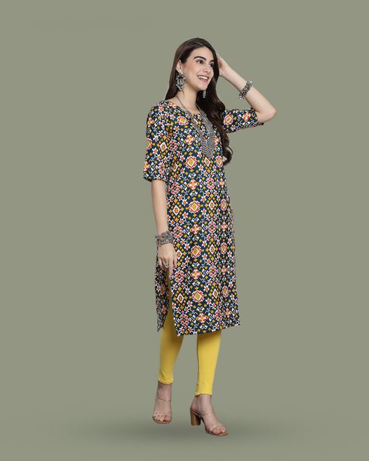 Radiant Tones Printed Kurta 