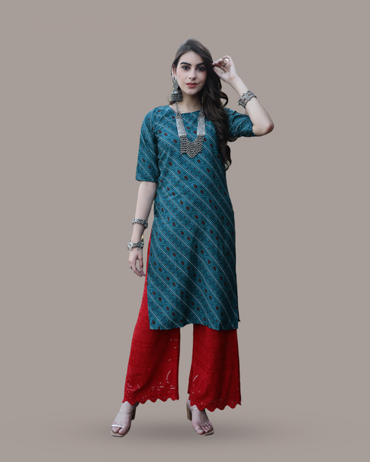 Ocean Blue Ethnic Kurta 