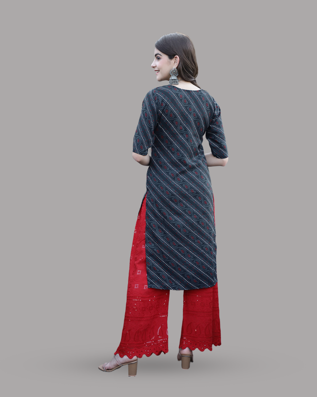 Charcoal Ethnic Elegance Kurta 