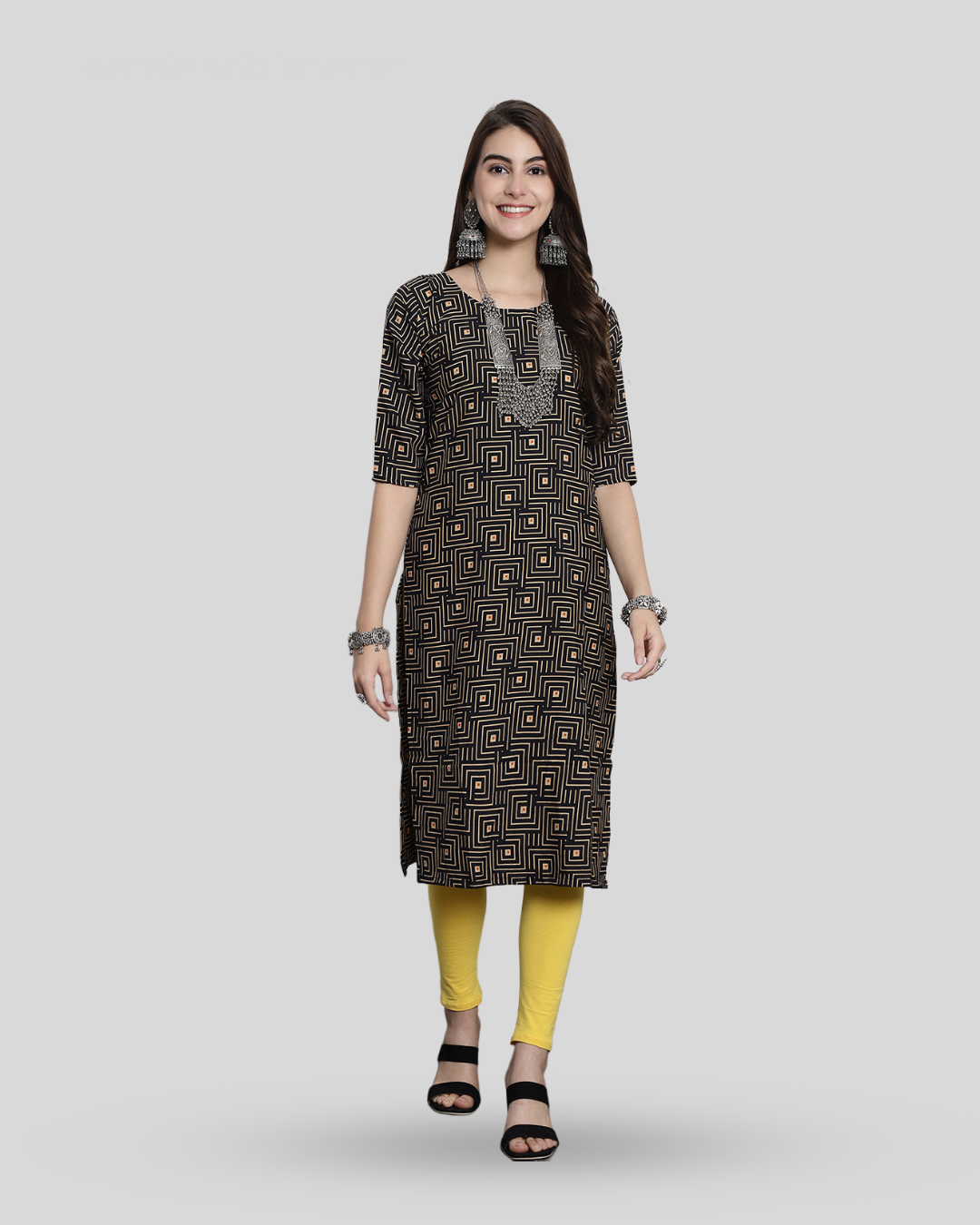 Pixel Perfect Printed Kurta 