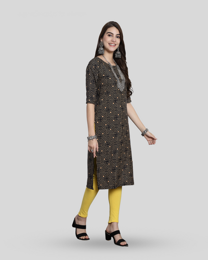 Pixel Perfect Printed Kurta 