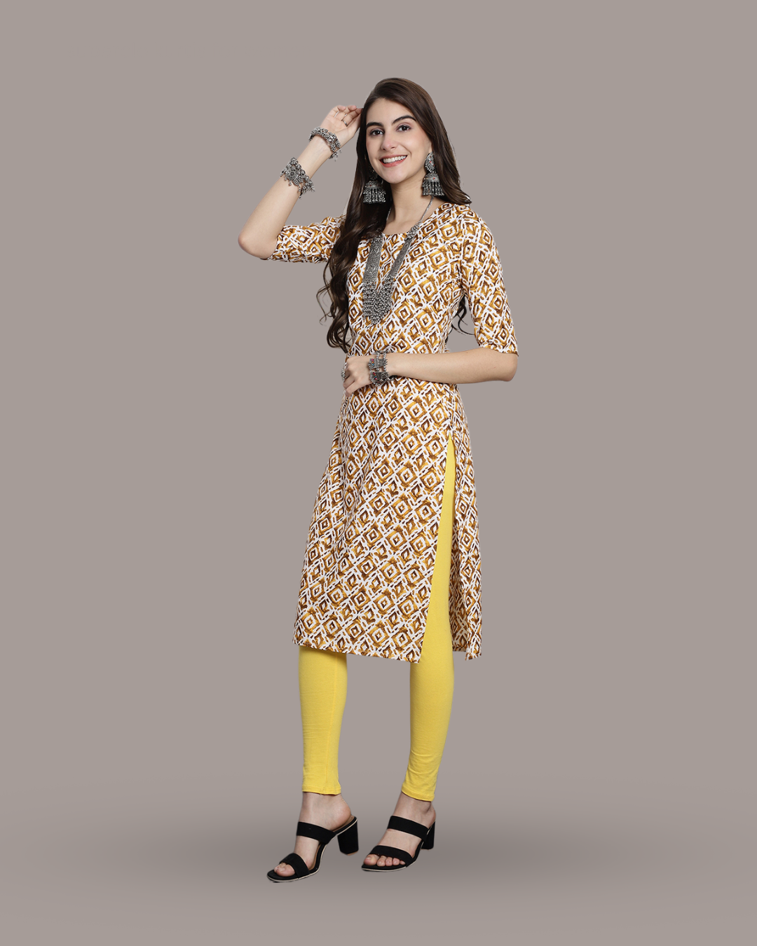 Sand Dune Printed Kurta 