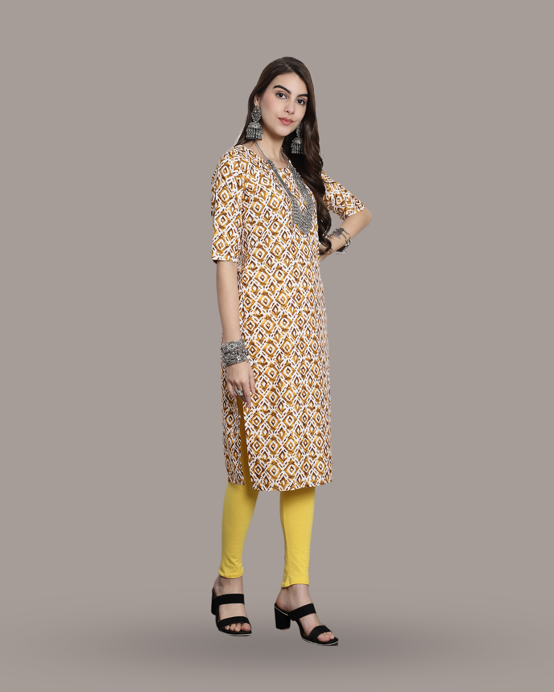 Sand Dune Printed Kurta 