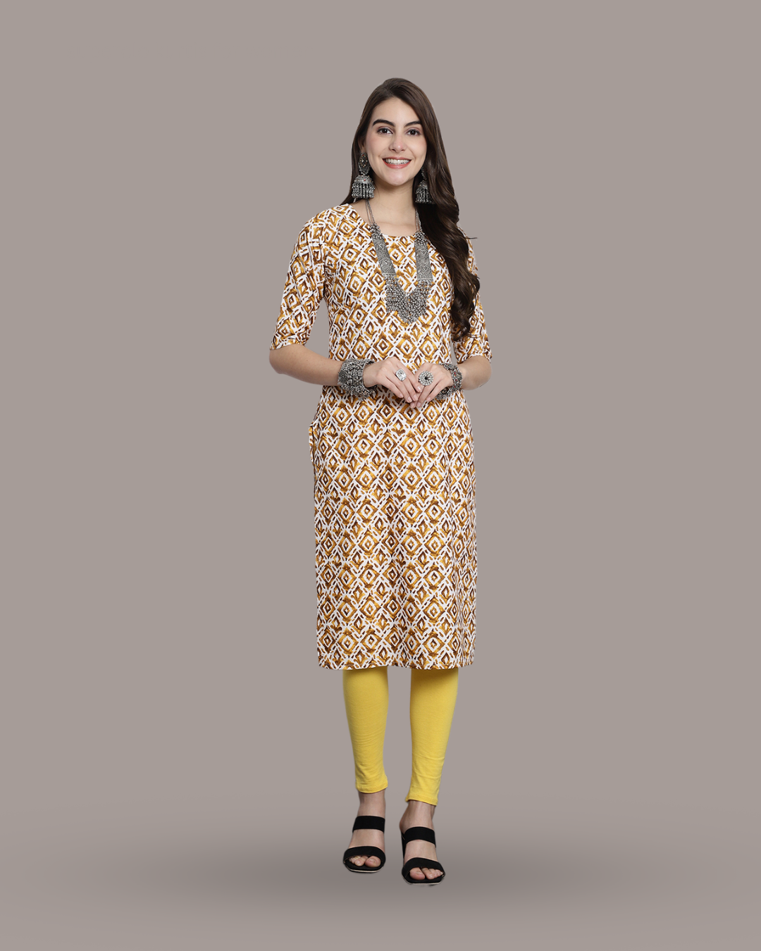 Sand Dune Printed Kurta 