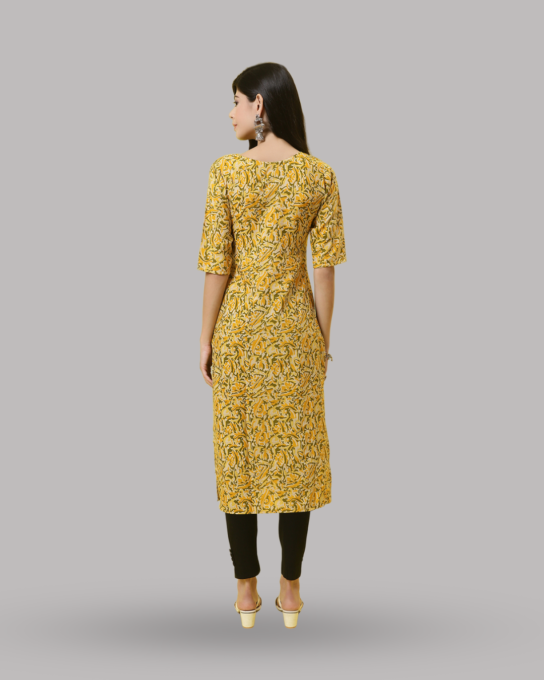 Citrus Charm Printed Kurta 