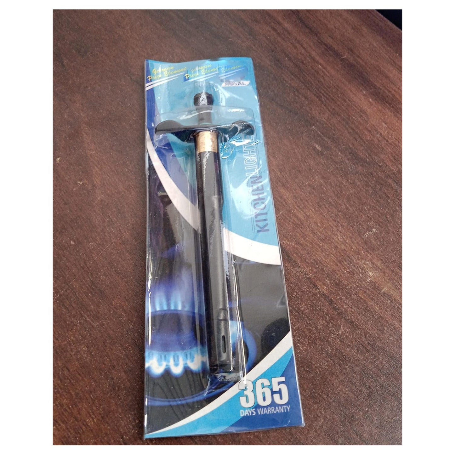 Stainless Steel Black Gas Lighter for Gas Stove, Long Lasting (1 Pc)