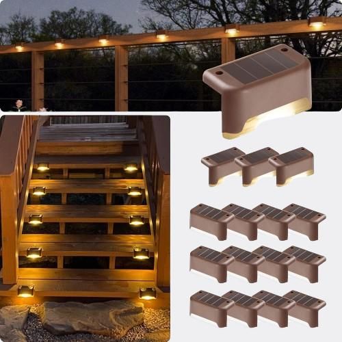 Solar Deck Lights Outdoor Combo ( Pack of 4)