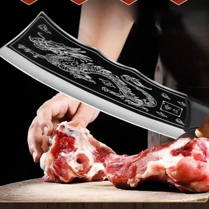 Dragon Chopping Knife Stainless Steel Blade 