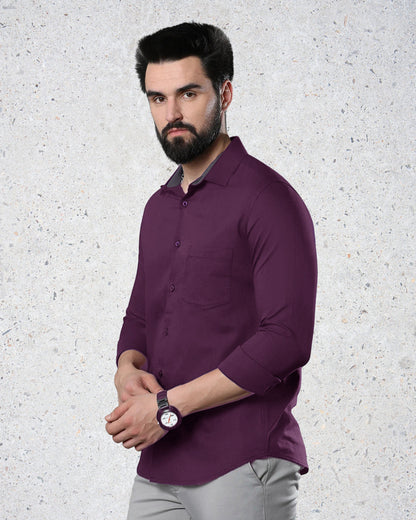 Rich Plum Elegance Shirt 