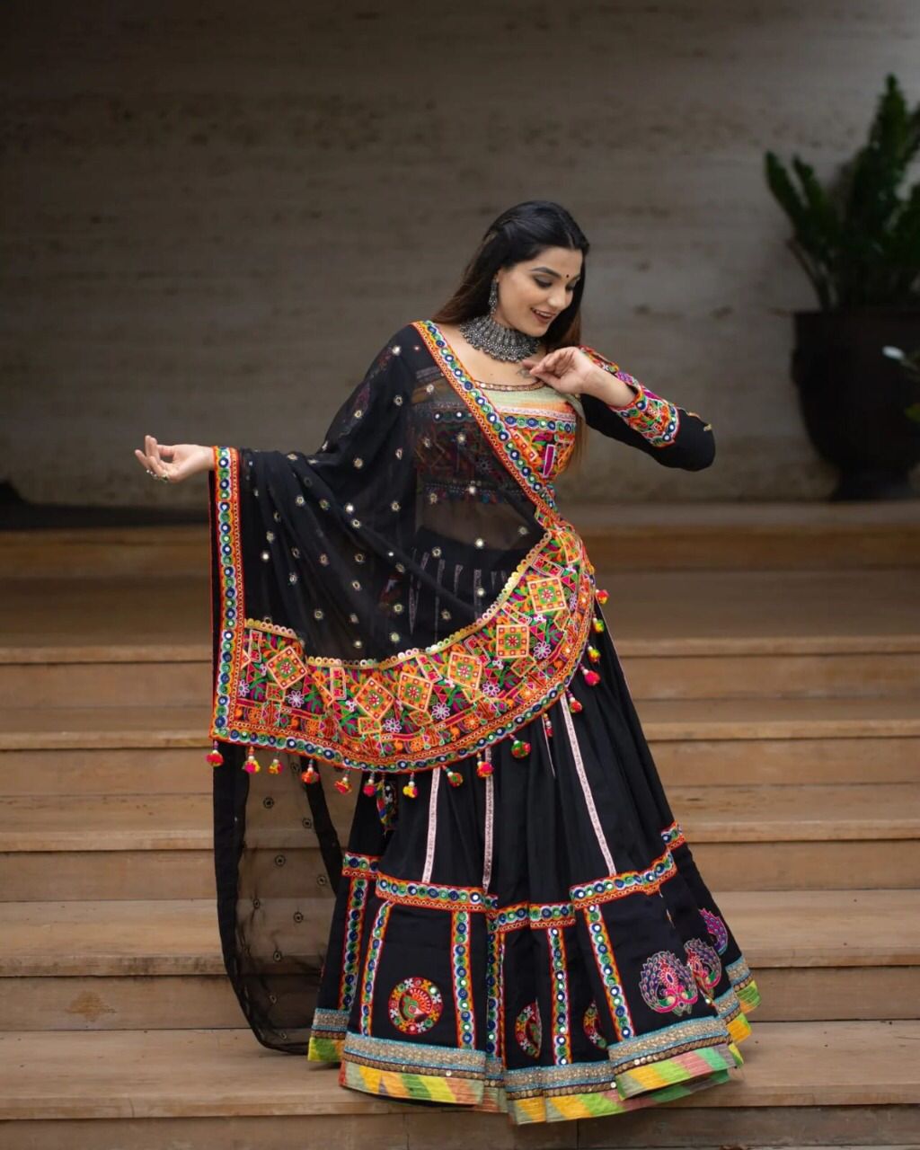 MULTI COLOR SOFT BUTTER SILK DIGITAL PRINTED LEHENGA CHOLI