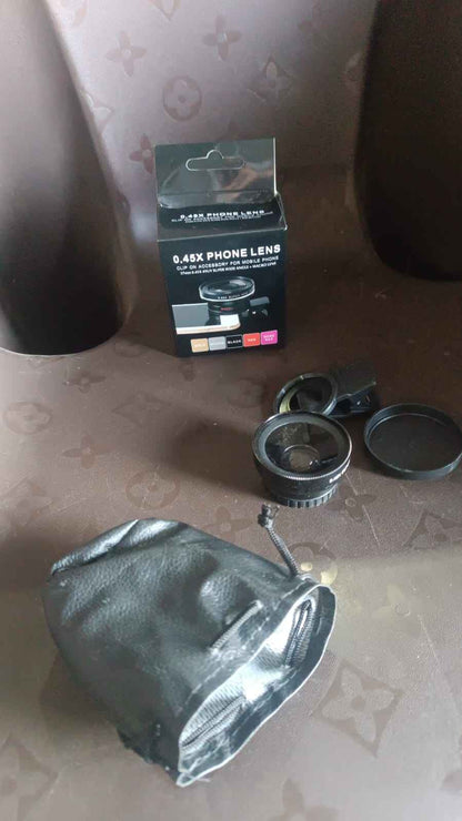 0.45X Camera Lens External Phone Lens Phone Camera Lens (With Color Box / 1 Pc)