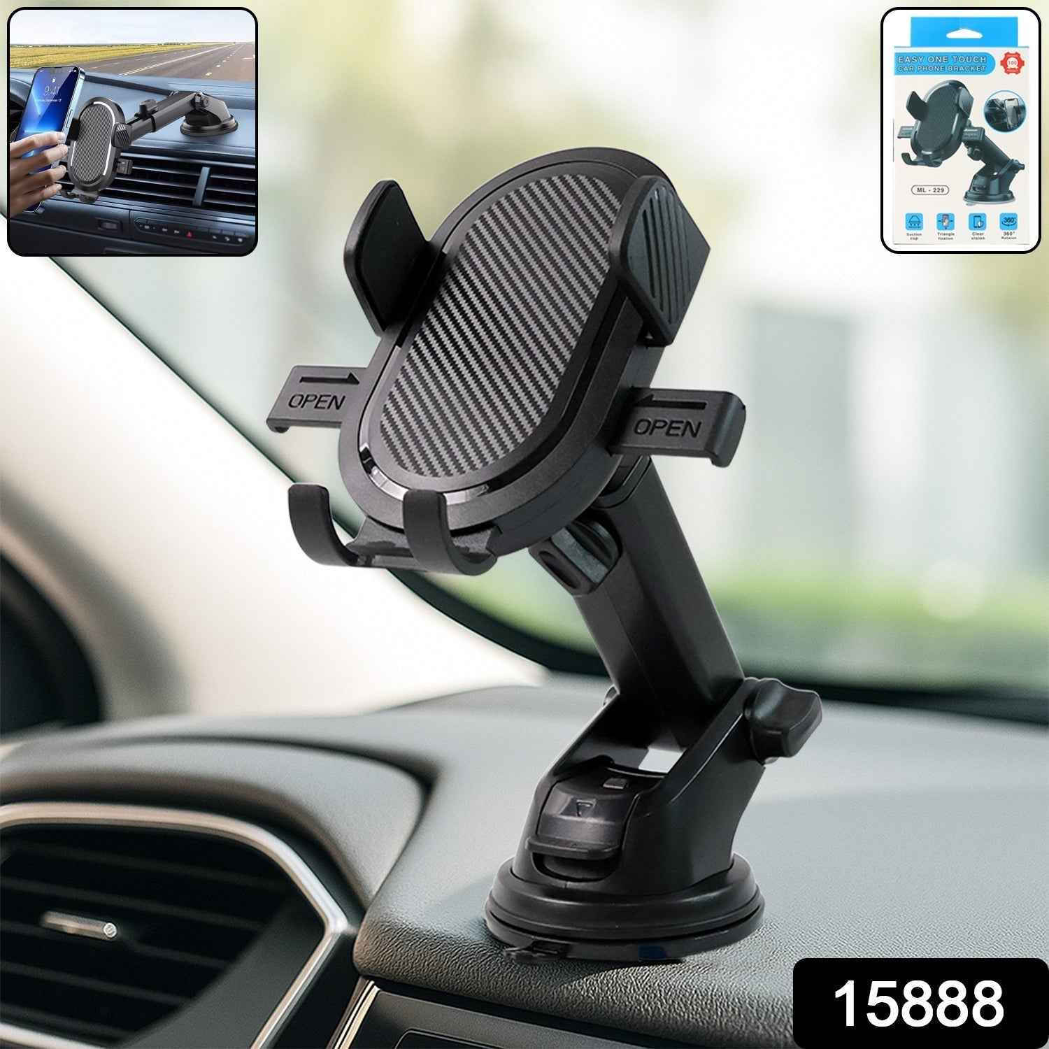 Adjustable Car Mobile Holder - (1 Pc)