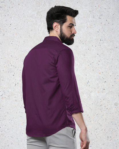 Rich Plum Elegance Shirt 