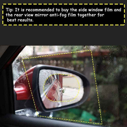 Anti-Fog & Anti-Scratch Rearview Car Mirror Film – HD Clear Protective Sticker for Safe Driving (1 Pc)