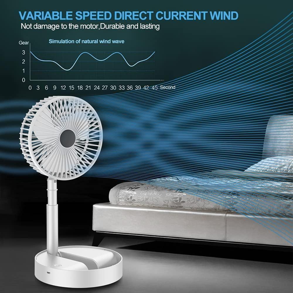 Rechargeable High Speed Folding Table Fan