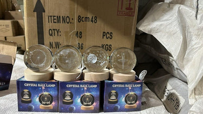 3D Crystal Lamp Ball (Assorted Design) - Shopsy