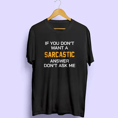 sarcastic black t-shirt 