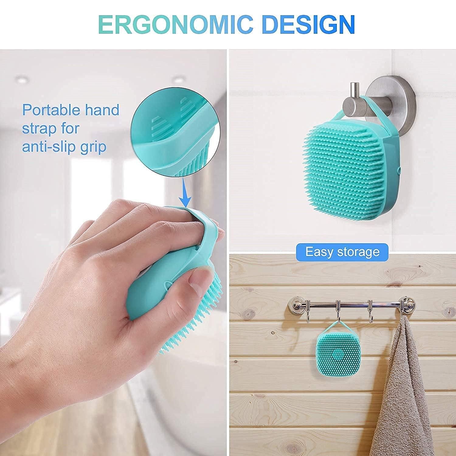 SCRUBBING Soft Silicone Bath Brush 