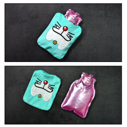 1 Pc Doremon Cartoon small Hot Water Bag with Cove