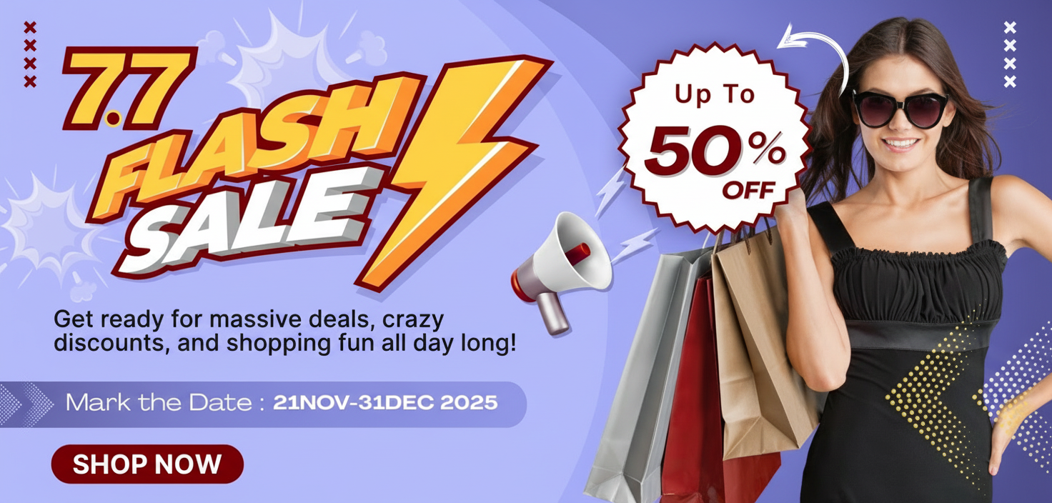 7.7 Flash Sale Banner - lighter background
