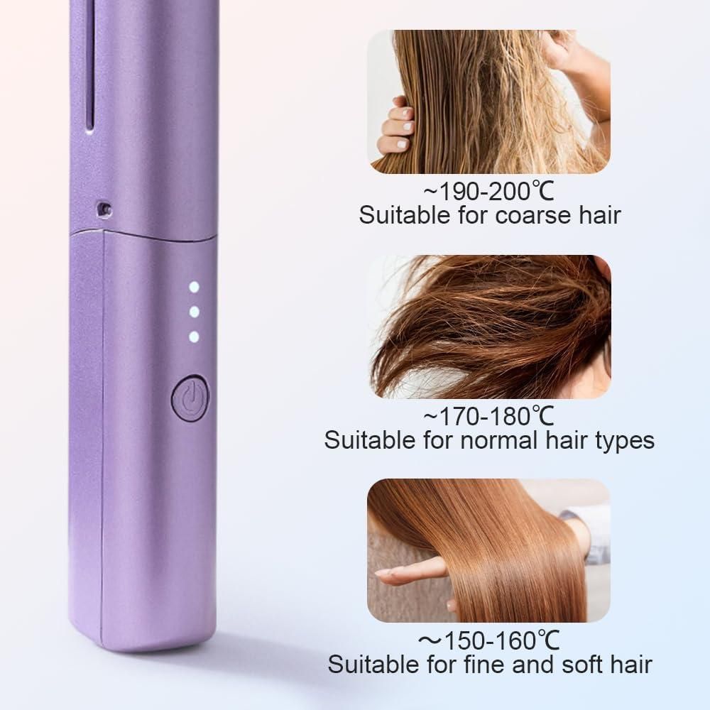 Meneflix Portable Mini Hair Straightener Comb 