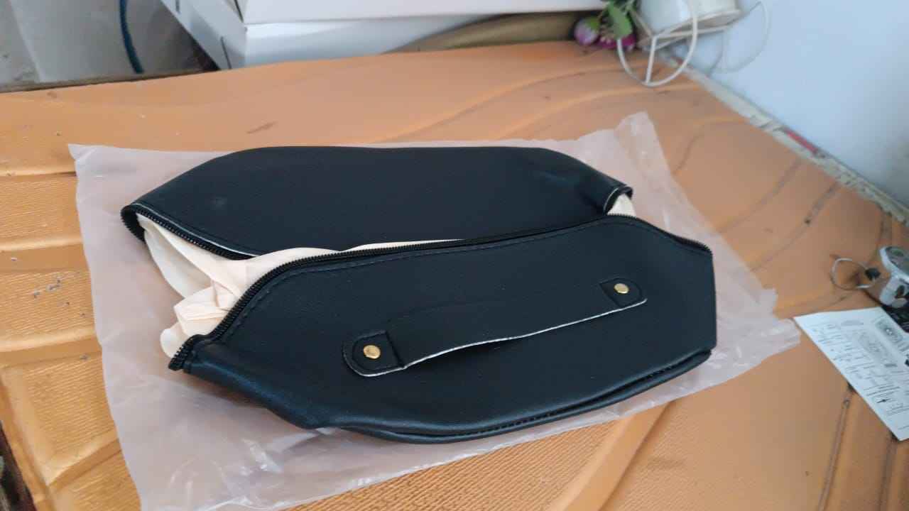 Premium Travel Makeup & Toiletry Organizer Pouch with Zipper & Handle (1 Pc / Mix Color)