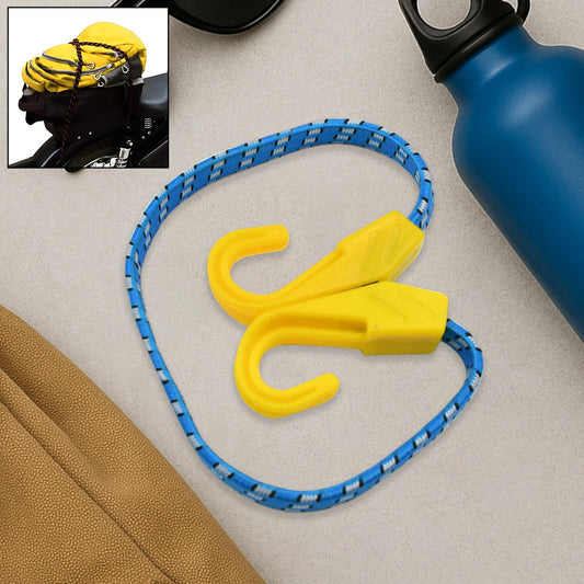 Multipurpose Ultra Flexible Bungee Rope, Luggage Strap, Bungee Cord With And Plastic J Shape Hooks (2 Pc)