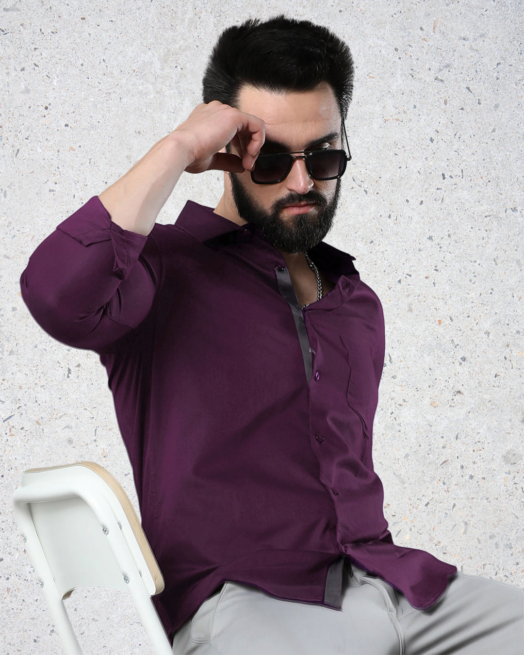 Rich Plum Elegance Shirt 