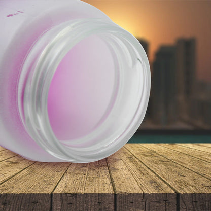 Motivational Glass Water Bottle Colorful portable Water Glass Bottle (350 ML)