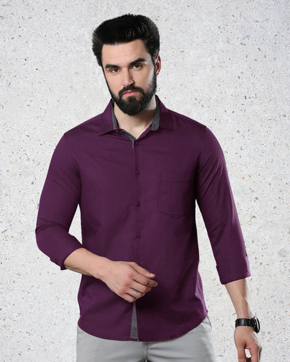 Rich Plum Elegance Shirt 