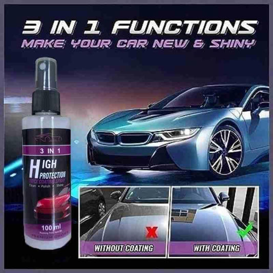 3 in 1 High Protection Quick Car Ceramic Coating Spray - Shopsy