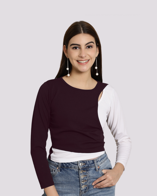 Wine Chic Layered Top 