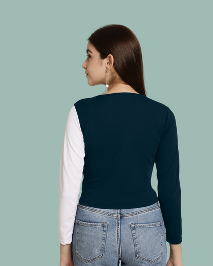 Teal Chic Layered Top 