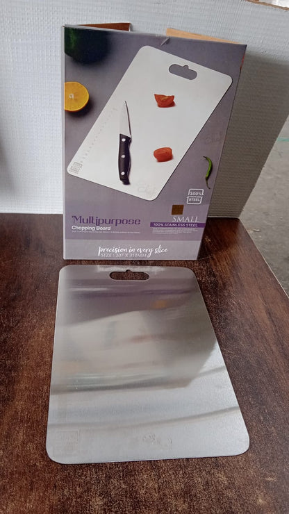 Stainless Steel Vegetable & Fruit Cutting Chopping Board (31×20 Cm / 1 Pc)