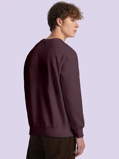 FTX Men Round Neck Printed Dark Pink Sweatshirt 