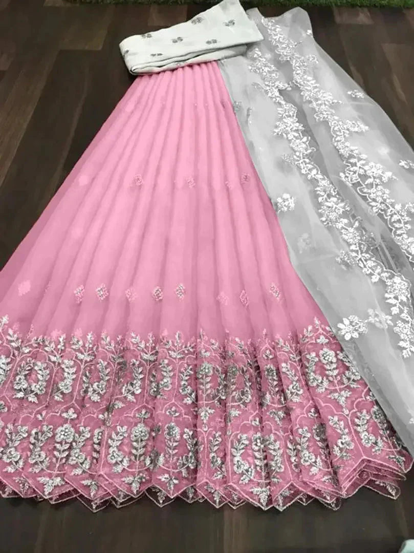 Attractive Net Lehenga For Women simsim