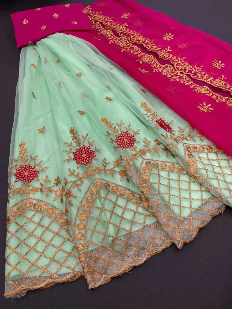 Attractive Net Lehenga For Women simsim