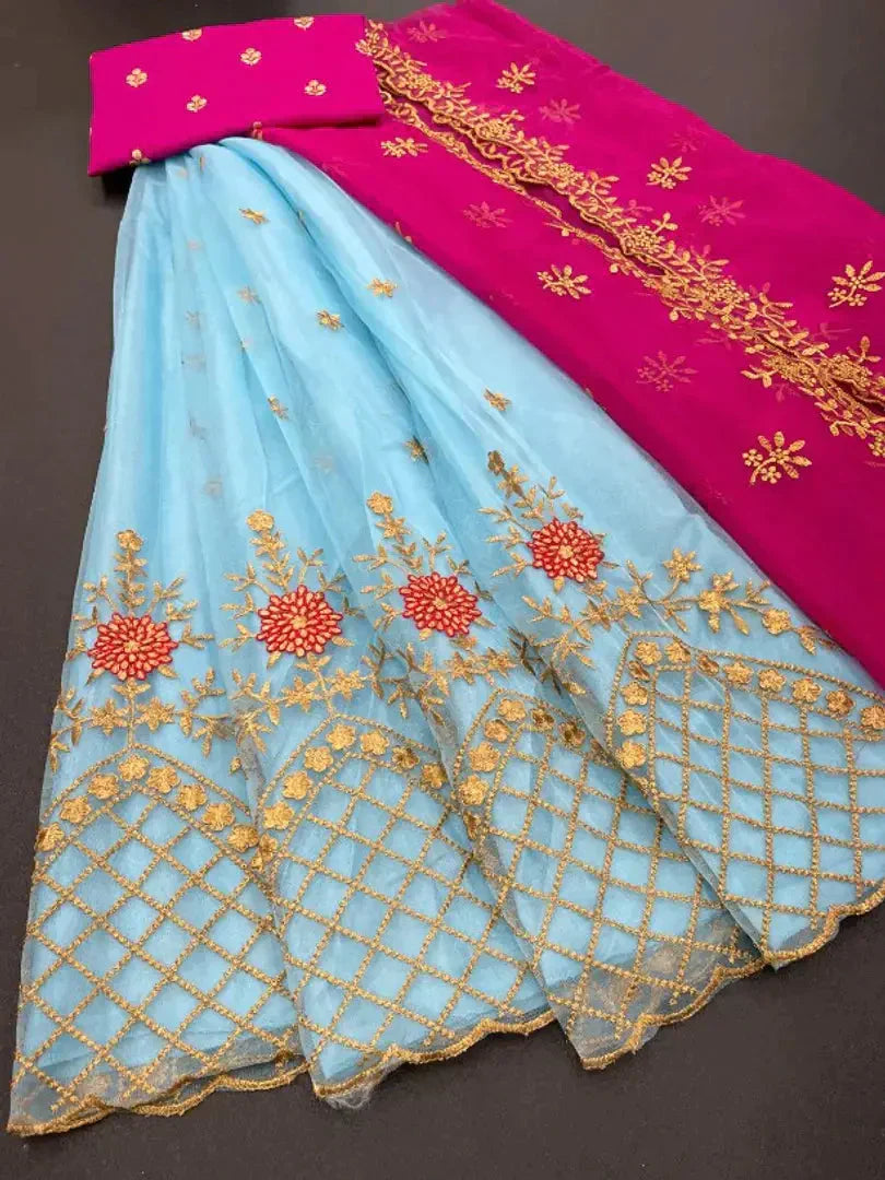 Attractive Net Lehenga For Women simsim