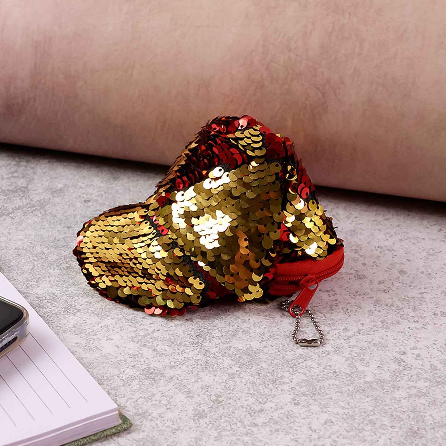 Stylish Sequin Mini Cap-Shaped Coin Purse (1 Pc)