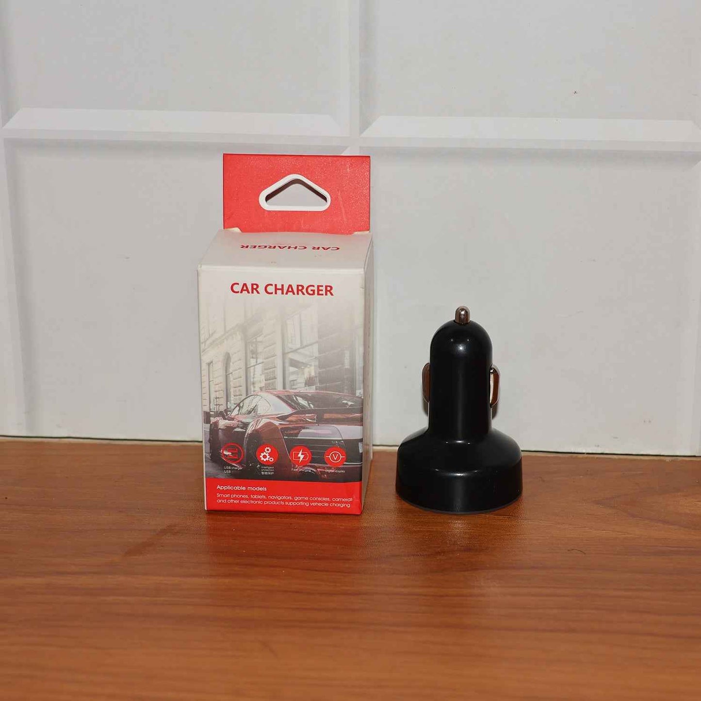 Multi-Port Fast Car Charger for 12V/24V Vehicles – 4-USB Smart Adapter